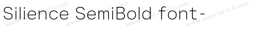 Silience SemiBold font字体转换